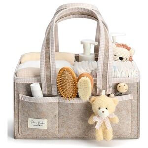 Oatmeal Diaper Caddy